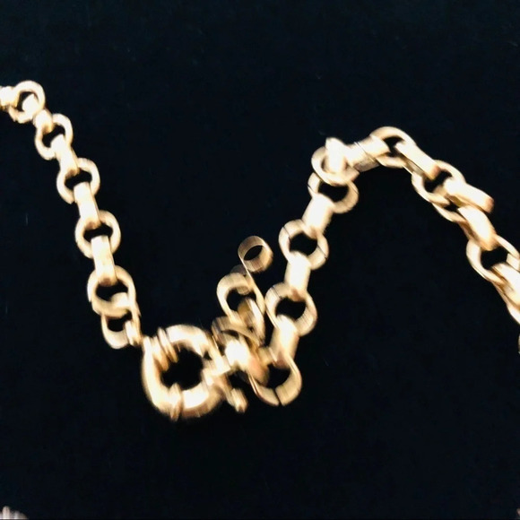 Clear crystal Gold tone Statement Necklace Blingy - Picture 3 of 4